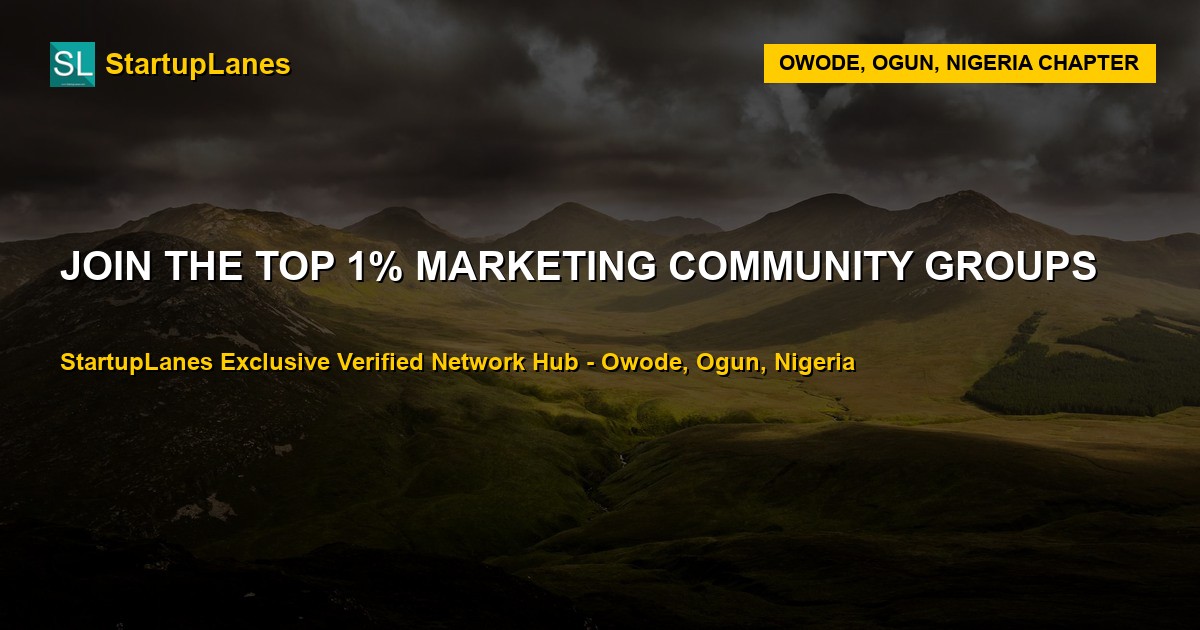 Marketing WhatsApp Groups in Owode