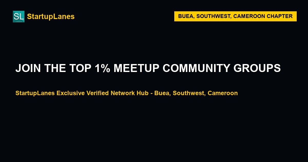 Meetup WhatsApp Groups in Buea