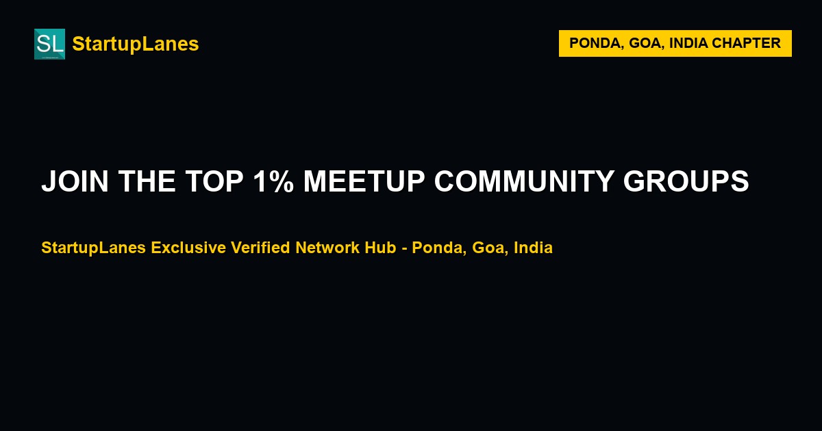 Meetup WhatsApp Groups in Ponda