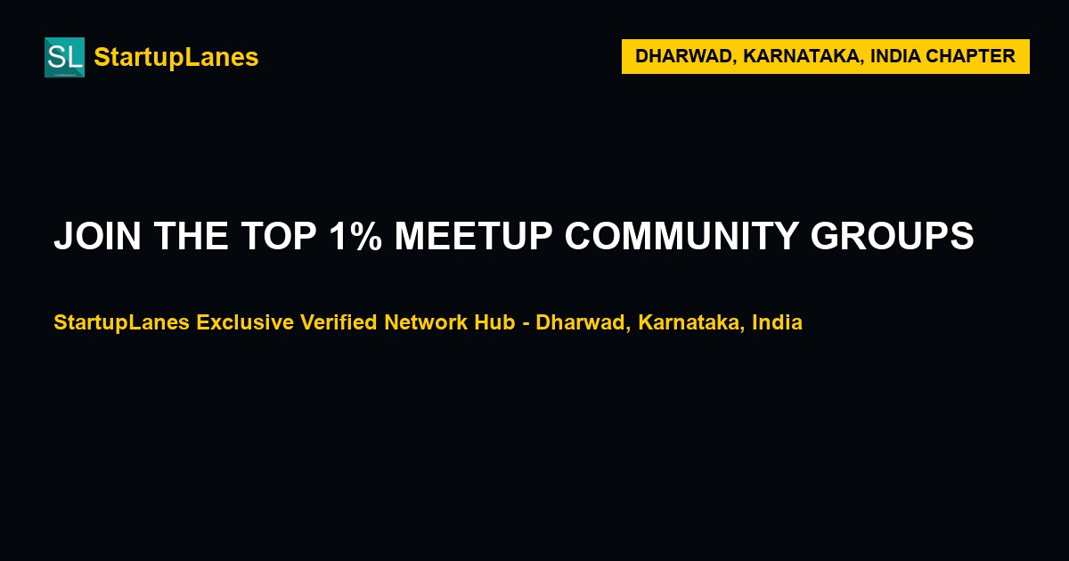 Meetup WhatsApp Groups in Dharwad
