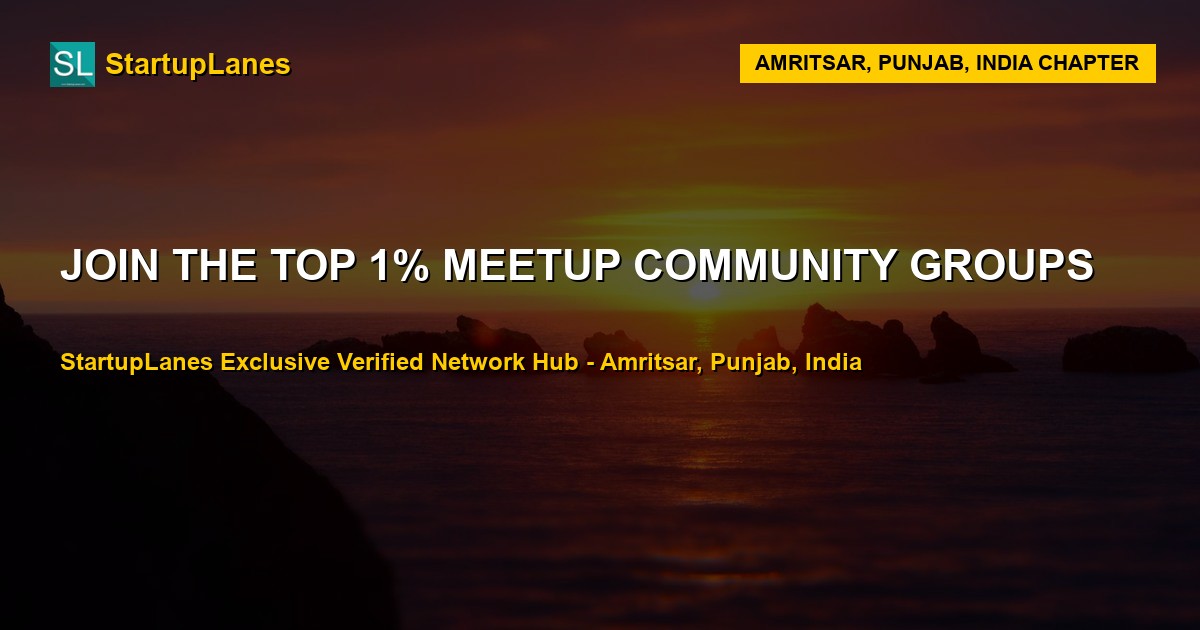 Meetup WhatsApp Groups in Amritsar