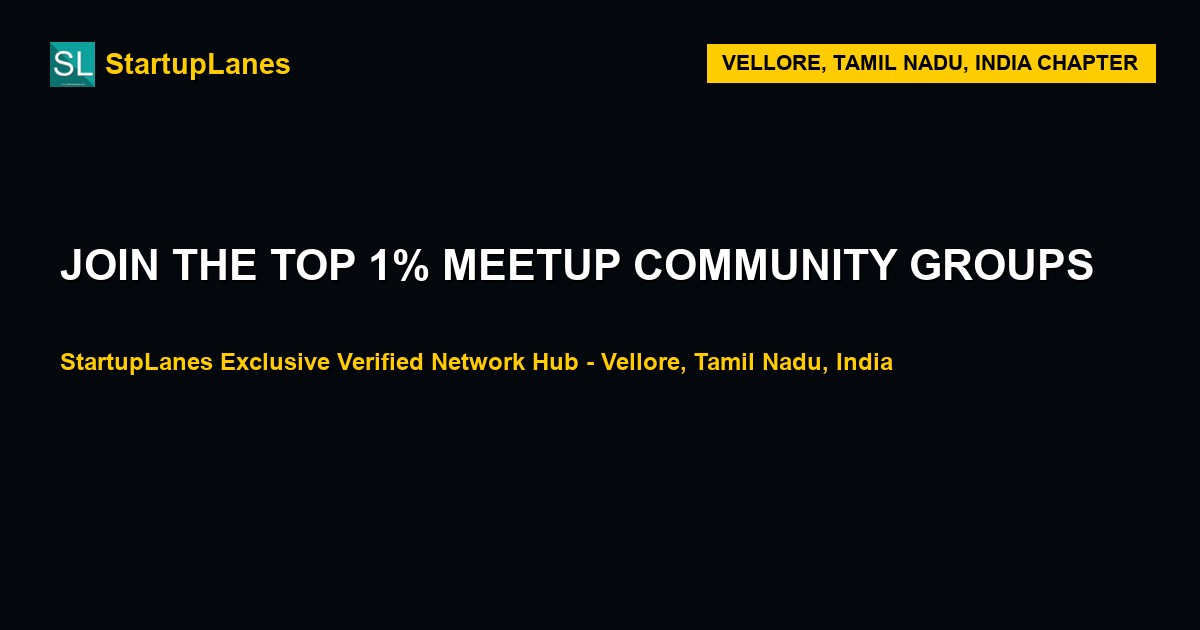 Meetup WhatsApp Groups in Vellore