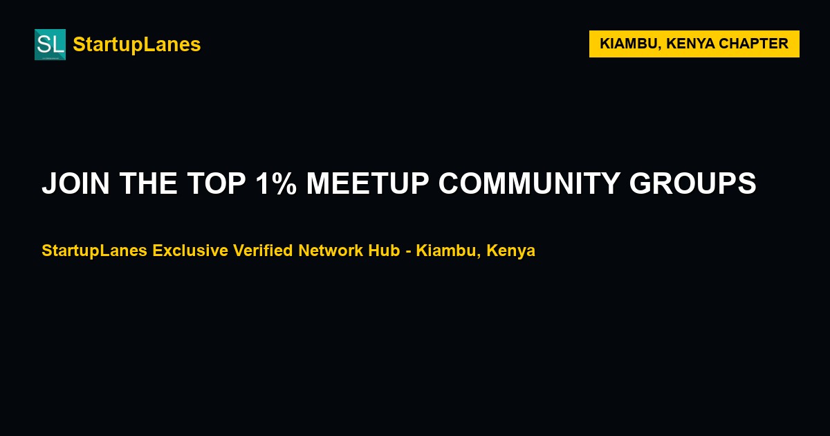 Meetup WhatsApp Groups in Kiambu