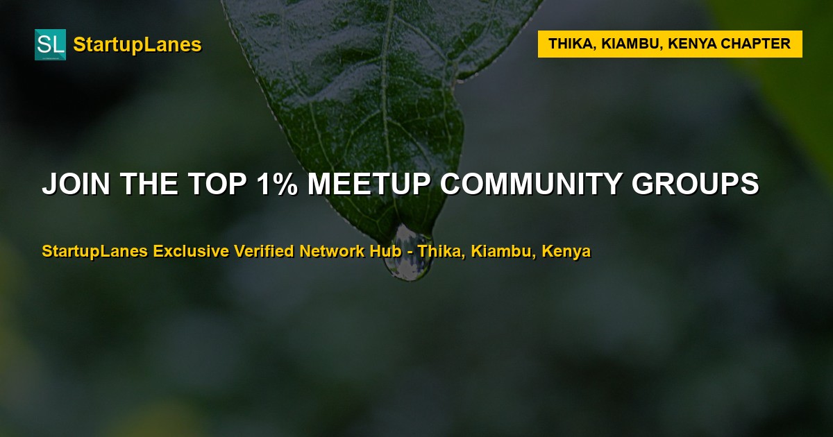 Meetup WhatsApp Groups in Thika