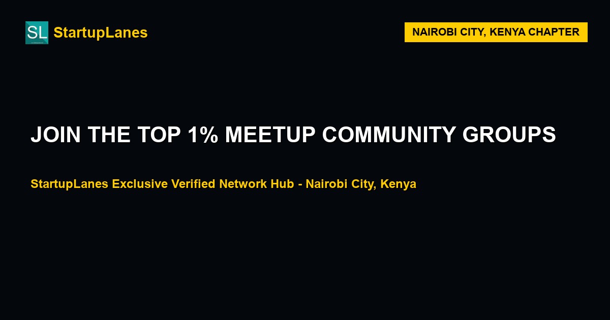 Meetup WhatsApp Groups in Nairobi City
