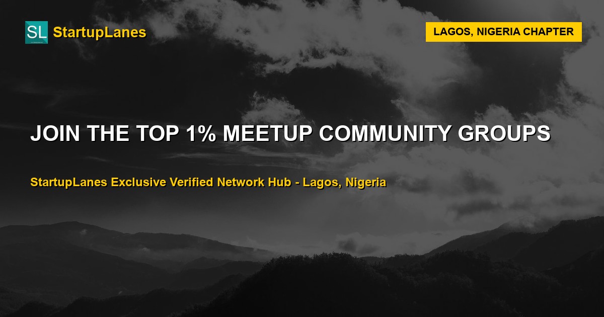 Meetup WhatsApp Groups in Lagos