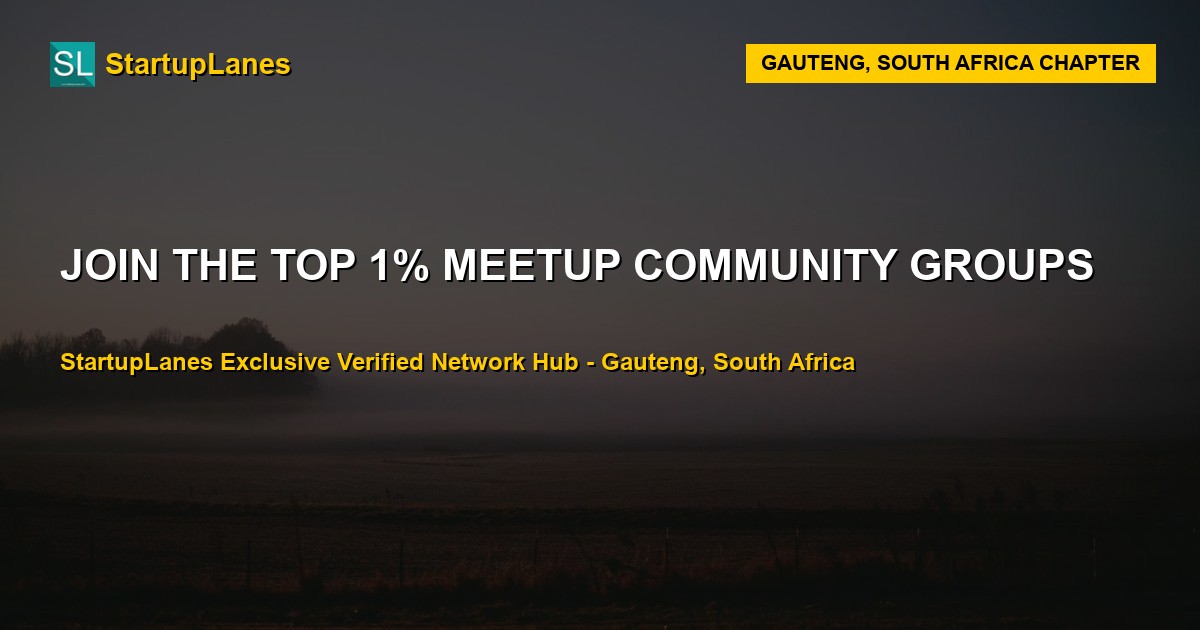 Meetup WhatsApp Groups in Gauteng