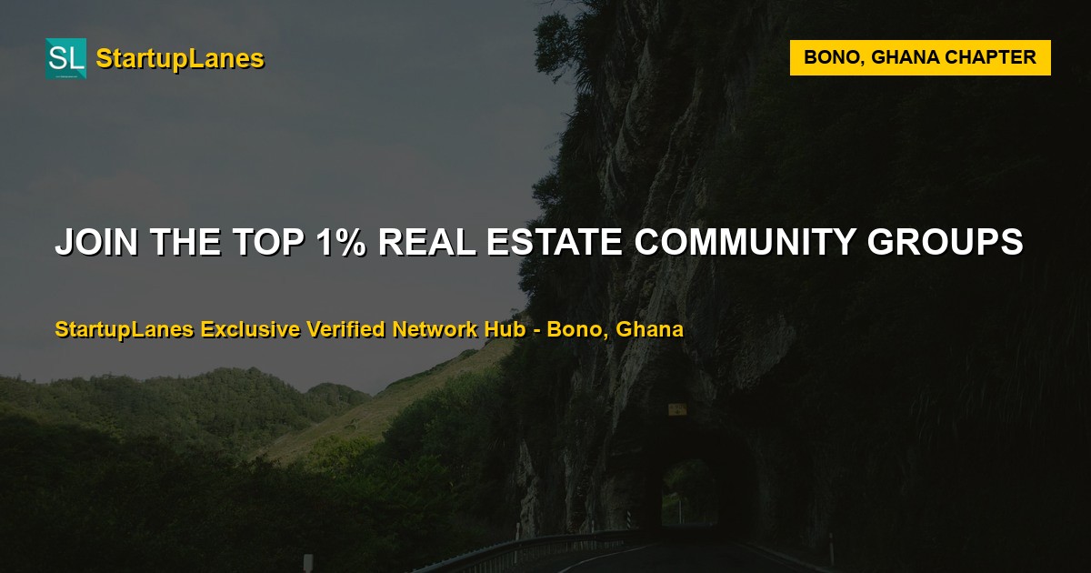 Real Estate WhatsApp Groups in Bono