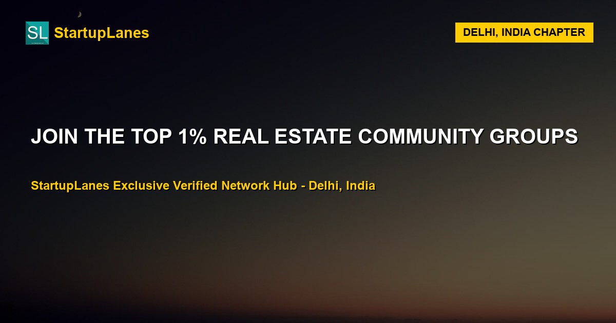 Real Estate WhatsApp Groups in Delhi