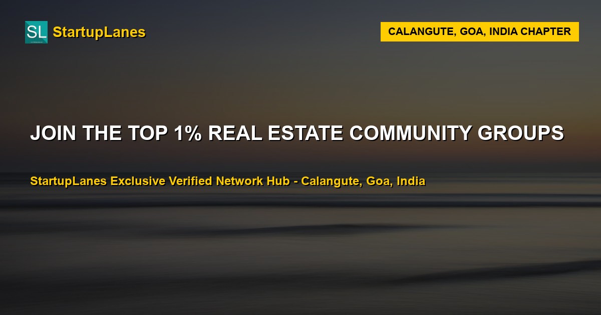 Real Estate WhatsApp Groups in Calangute