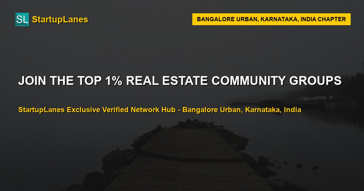 Real Estate WhatsApp Groups in Bangalore Urban