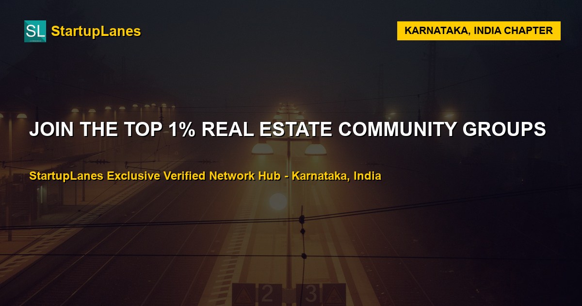 Real Estate WhatsApp Groups in Karnataka
