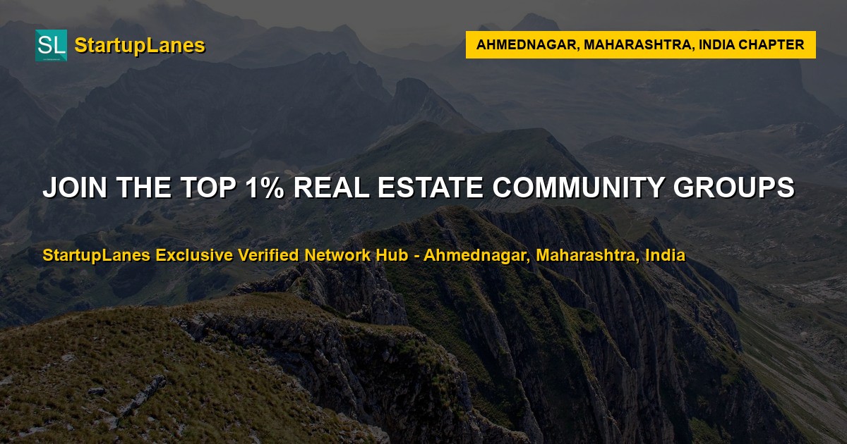 Real Estate WhatsApp Groups in Ahmednagar