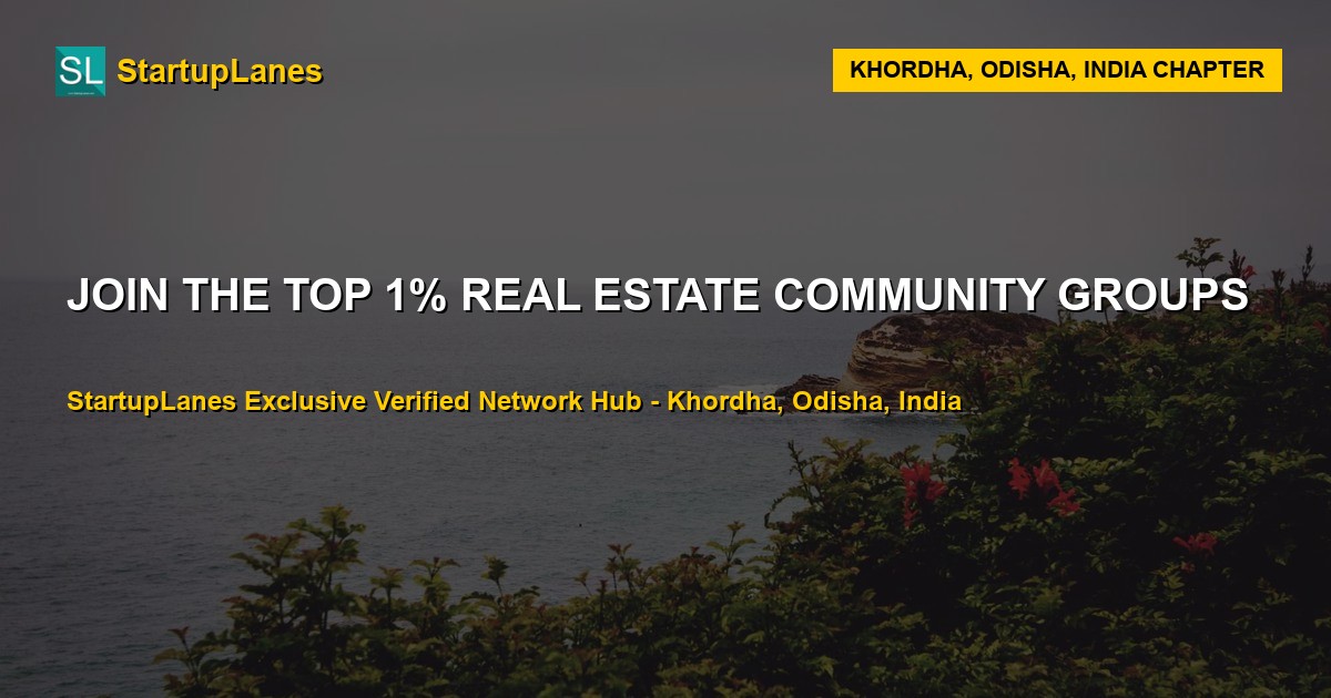 Real Estate WhatsApp Groups in Khordha