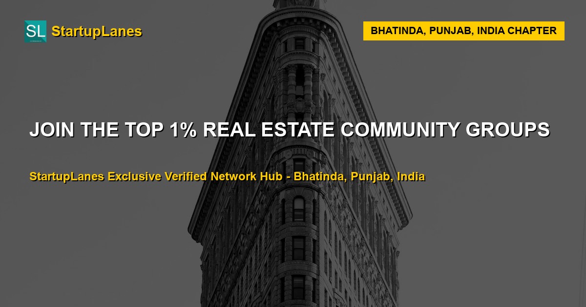 Real Estate WhatsApp Groups in Bhatinda