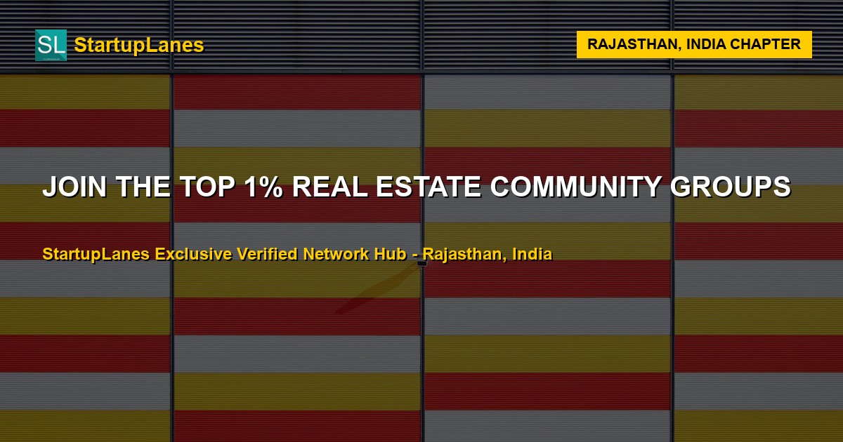 Real Estate WhatsApp Groups in Rajasthan