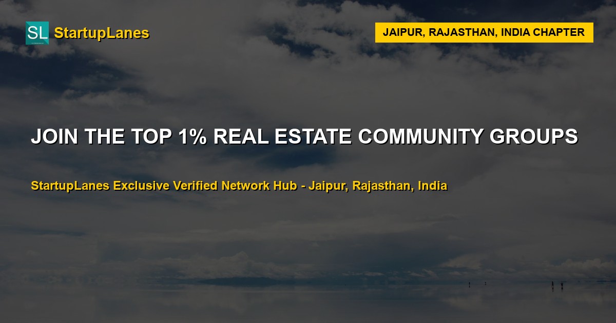 Real Estate WhatsApp Groups in Jaipur