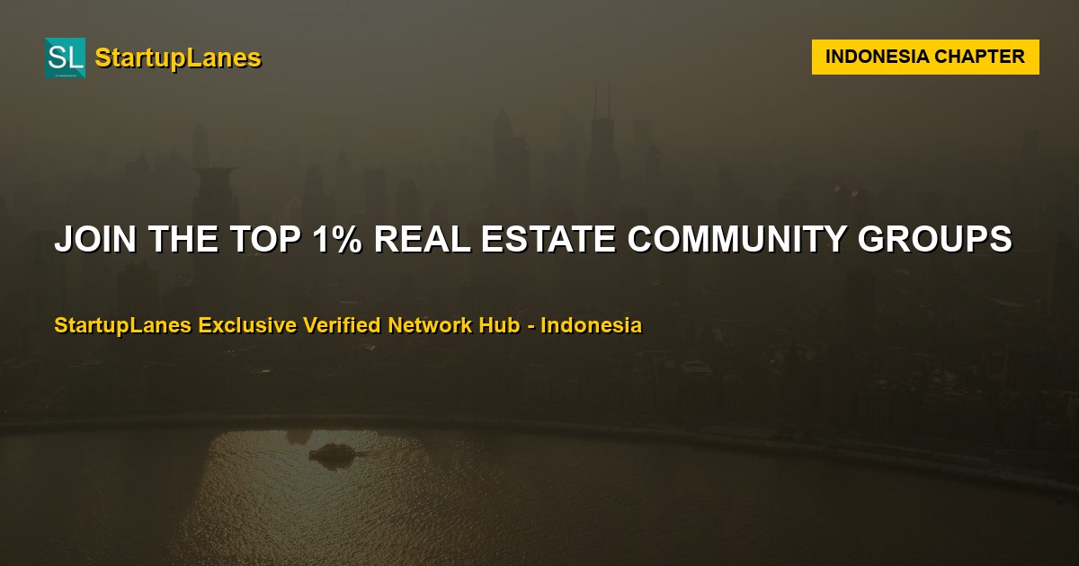 Real Estate WhatsApp Groups in Indonesia