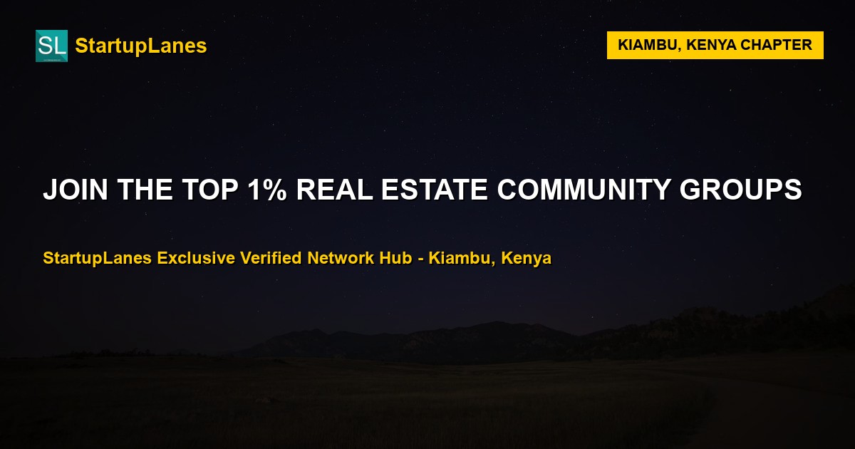 Real Estate WhatsApp Groups in Kiambu