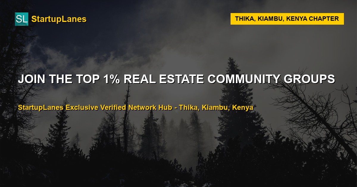 Real Estate WhatsApp Groups in Thika
