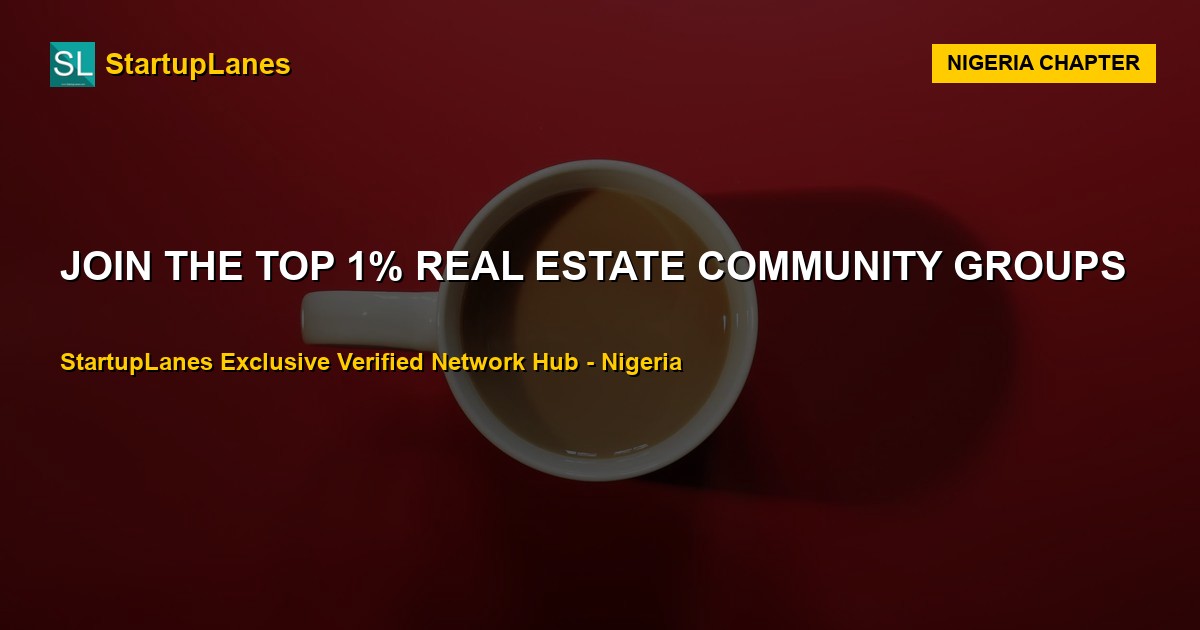 Real Estate WhatsApp Groups in Nigeria