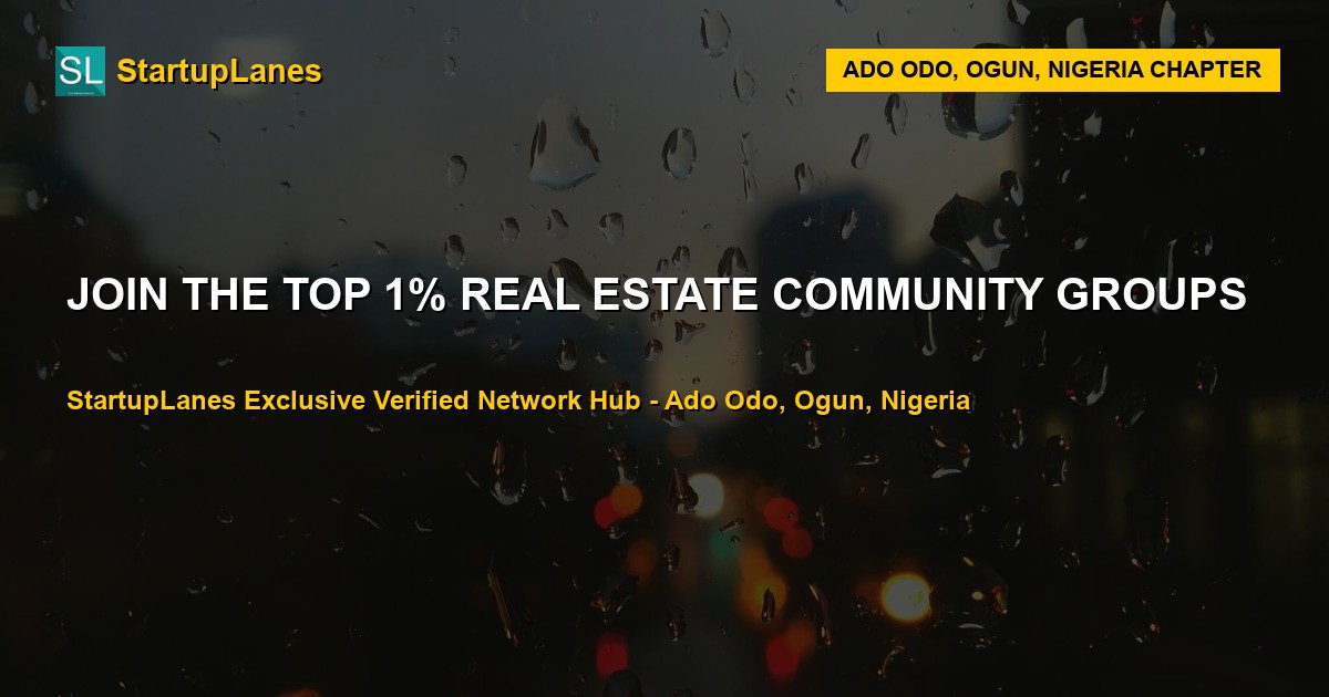 Real Estate WhatsApp Groups in Ado Odo