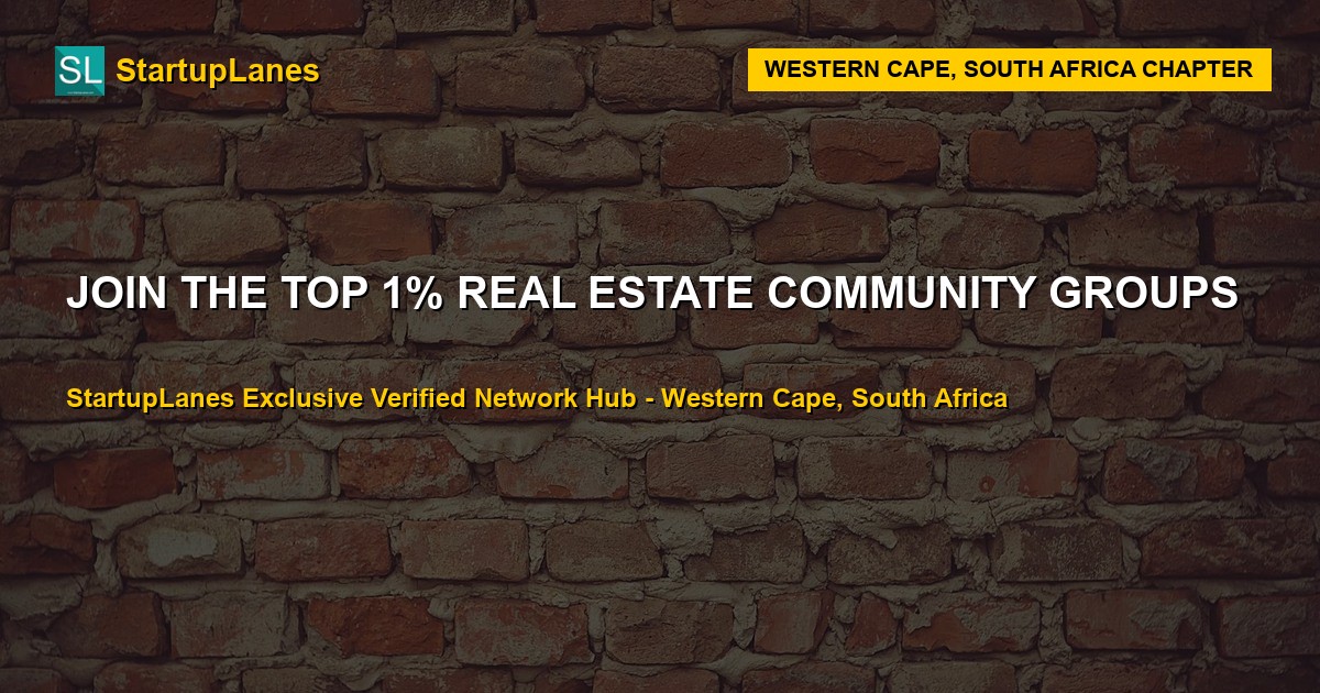Real Estate WhatsApp Groups in Western Cape