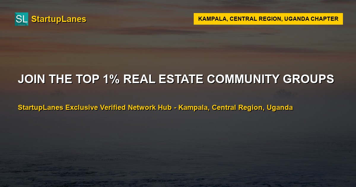 Real Estate WhatsApp Groups in Kampala