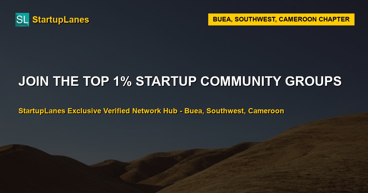 Startup WhatsApp Groups in Buea