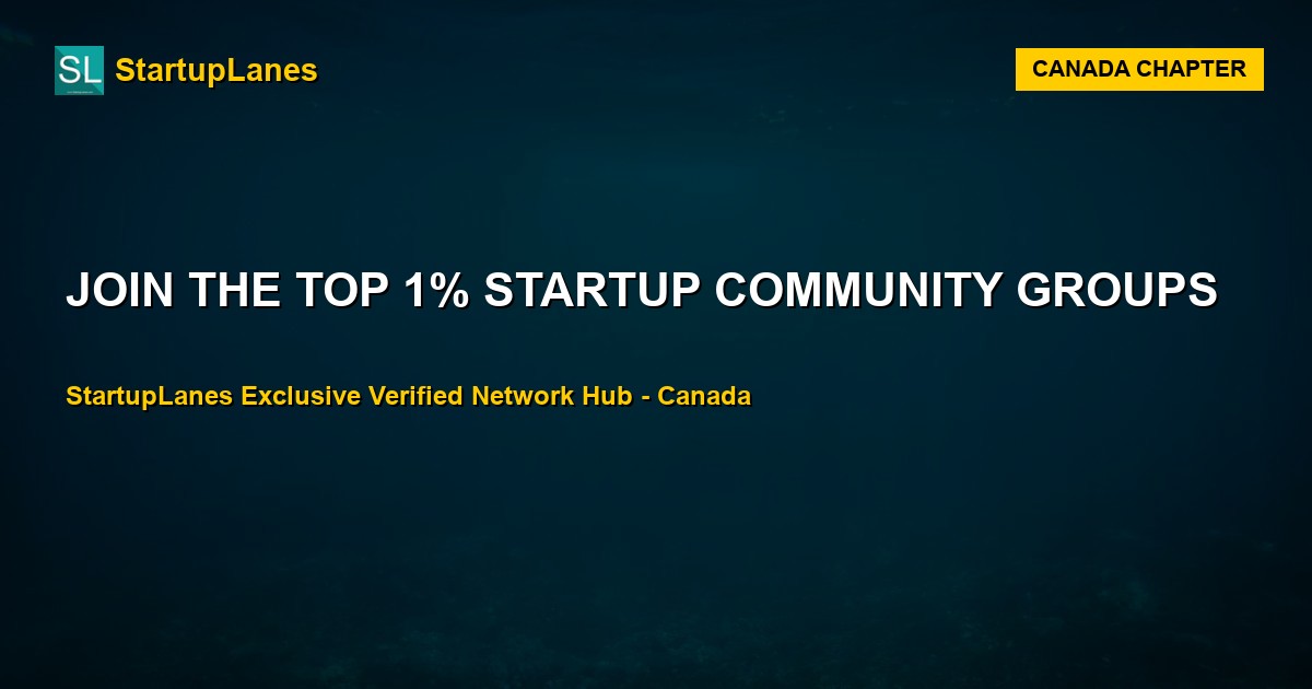 Startup WhatsApp Groups in Canada