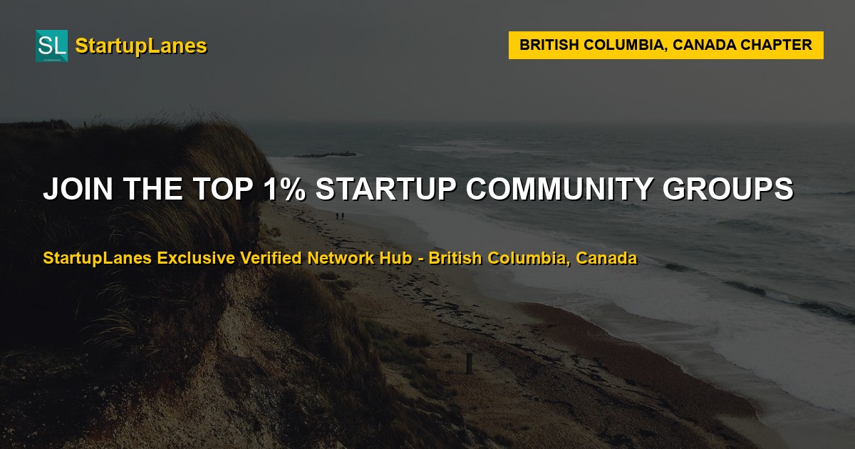 Startup WhatsApp Groups in British Columbia
