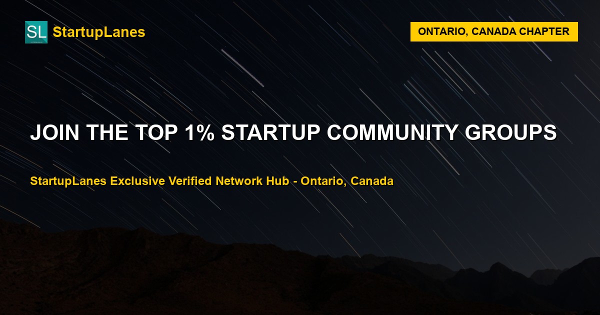 Startup WhatsApp Groups in Ontario