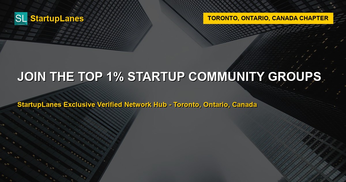 Startup WhatsApp Groups in Toronto