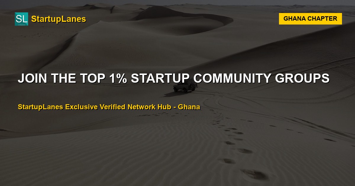 Startup WhatsApp Groups in Ghana