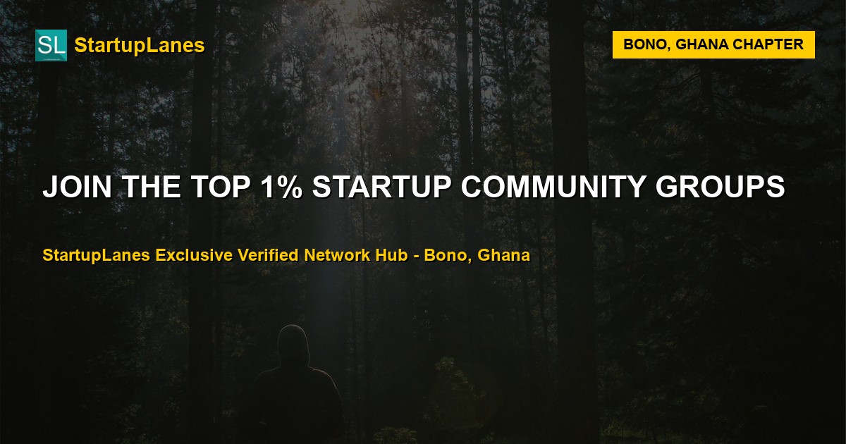 Startup WhatsApp Groups in Bono