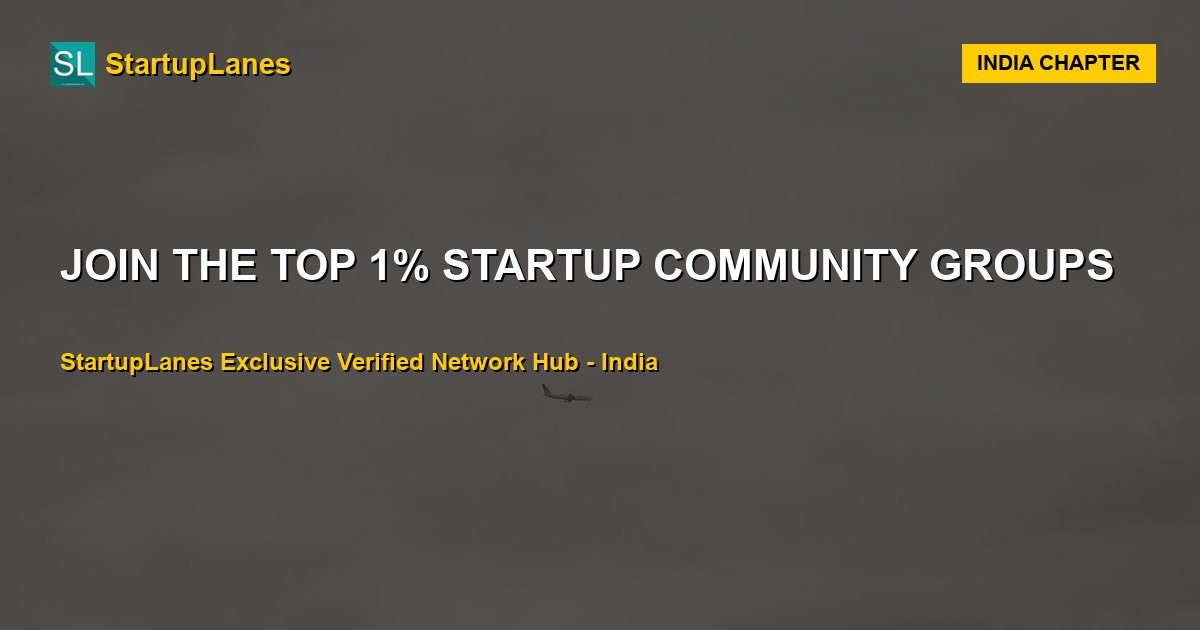 Startup WhatsApp Groups in India