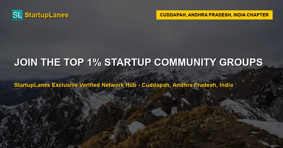 Startup WhatsApp Groups in Cuddapah