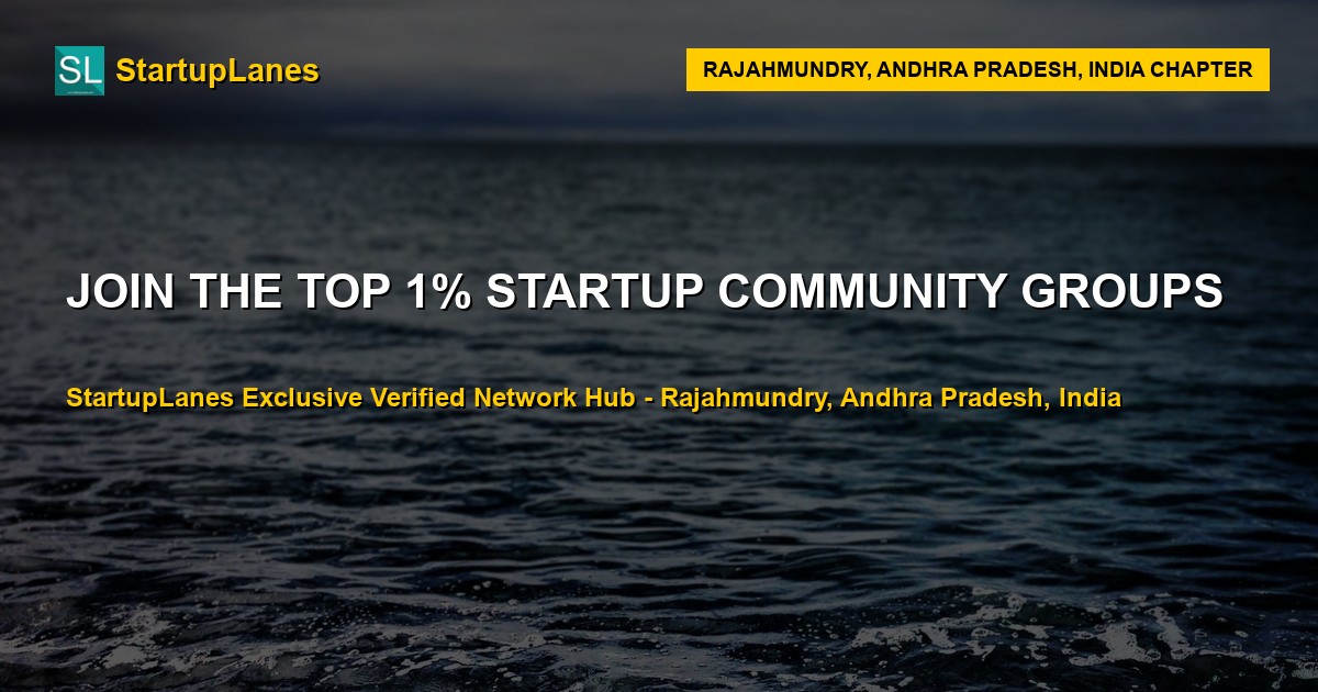Startup WhatsApp Groups in Rajahmundry