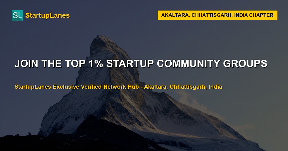 Startup WhatsApp Groups in Akaltara