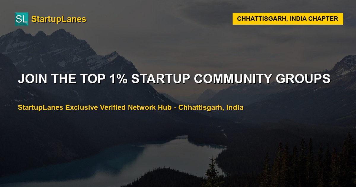 Startup WhatsApp Groups in Chhattisgarh