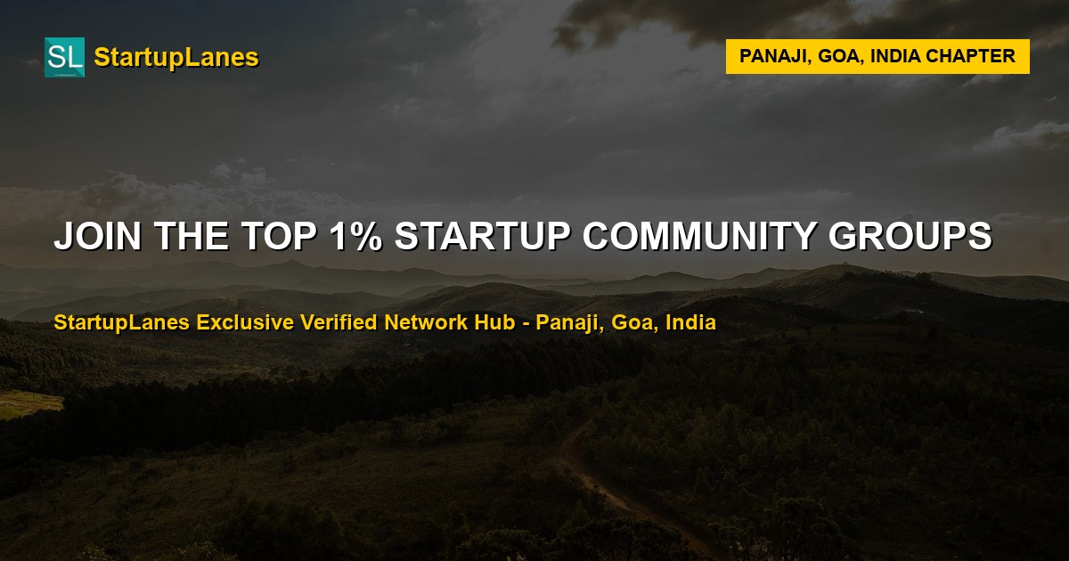 Startup WhatsApp Groups in Panaji