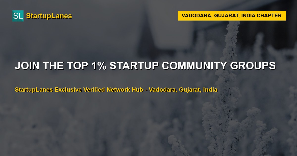 Startup WhatsApp Groups in Vadodara