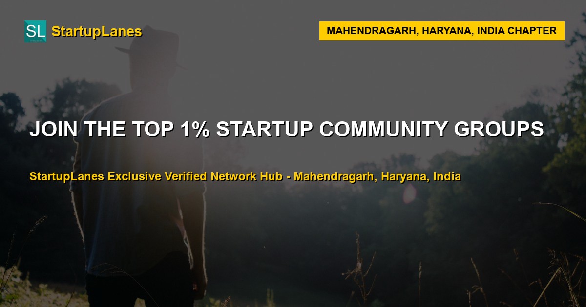 Startup WhatsApp Groups in Mahendragarh