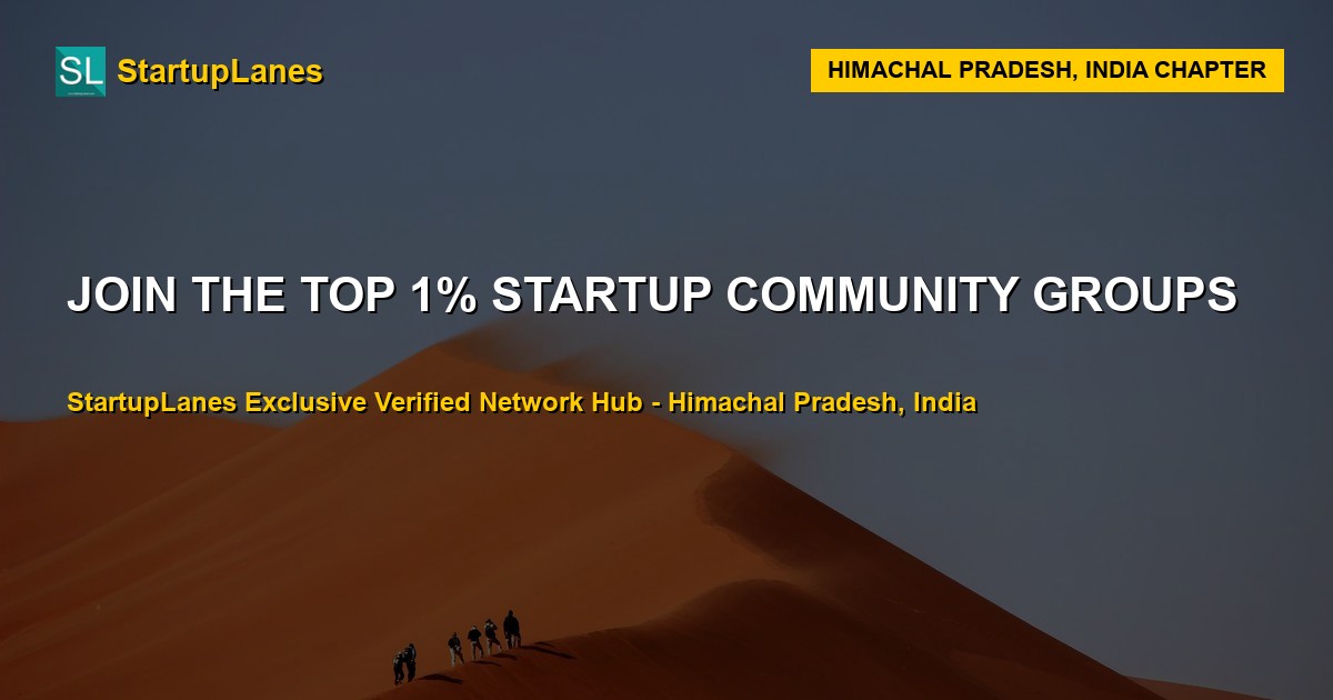 Startup WhatsApp Groups in Himachal Pradesh