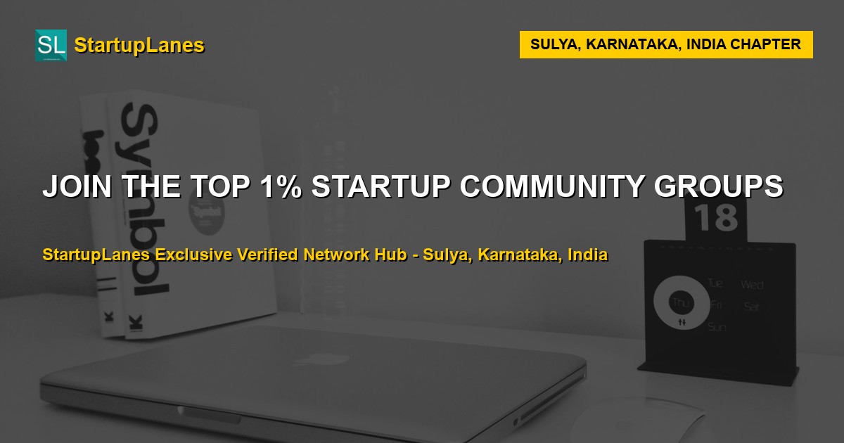 Startup WhatsApp Groups in Sulya