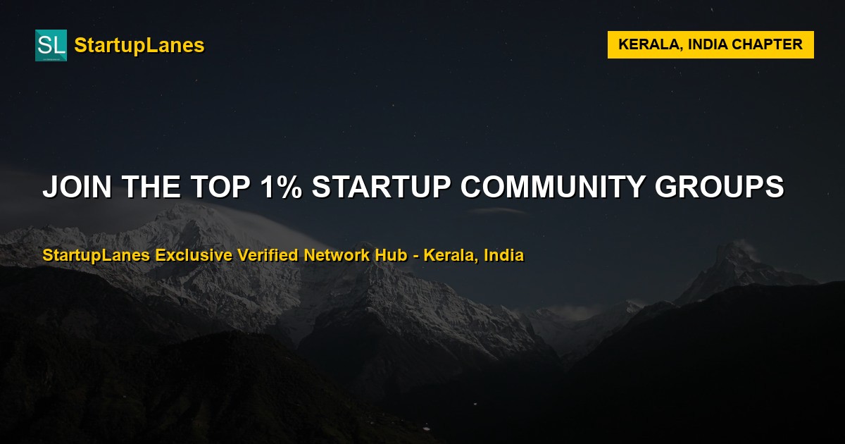 Startup WhatsApp Groups in Kerala