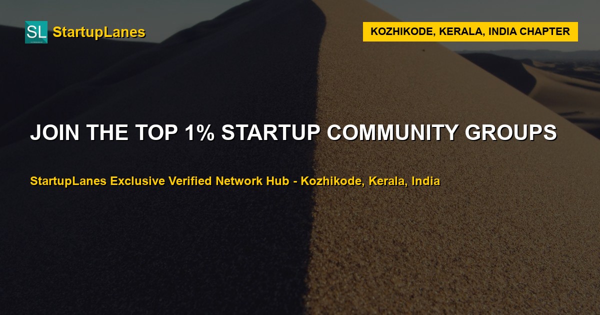 Startup WhatsApp Groups in Kozhikode