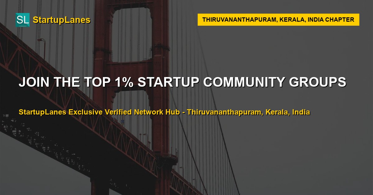 Startup WhatsApp Groups in Thiruvananthapuram