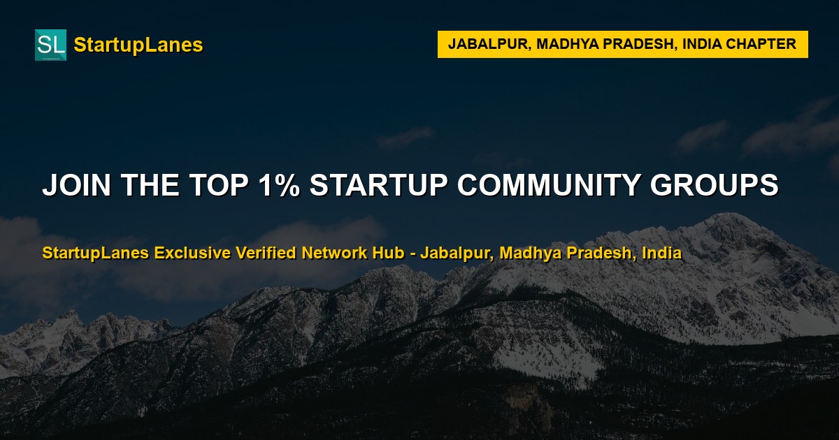 Startup WhatsApp Groups in Jabalpur