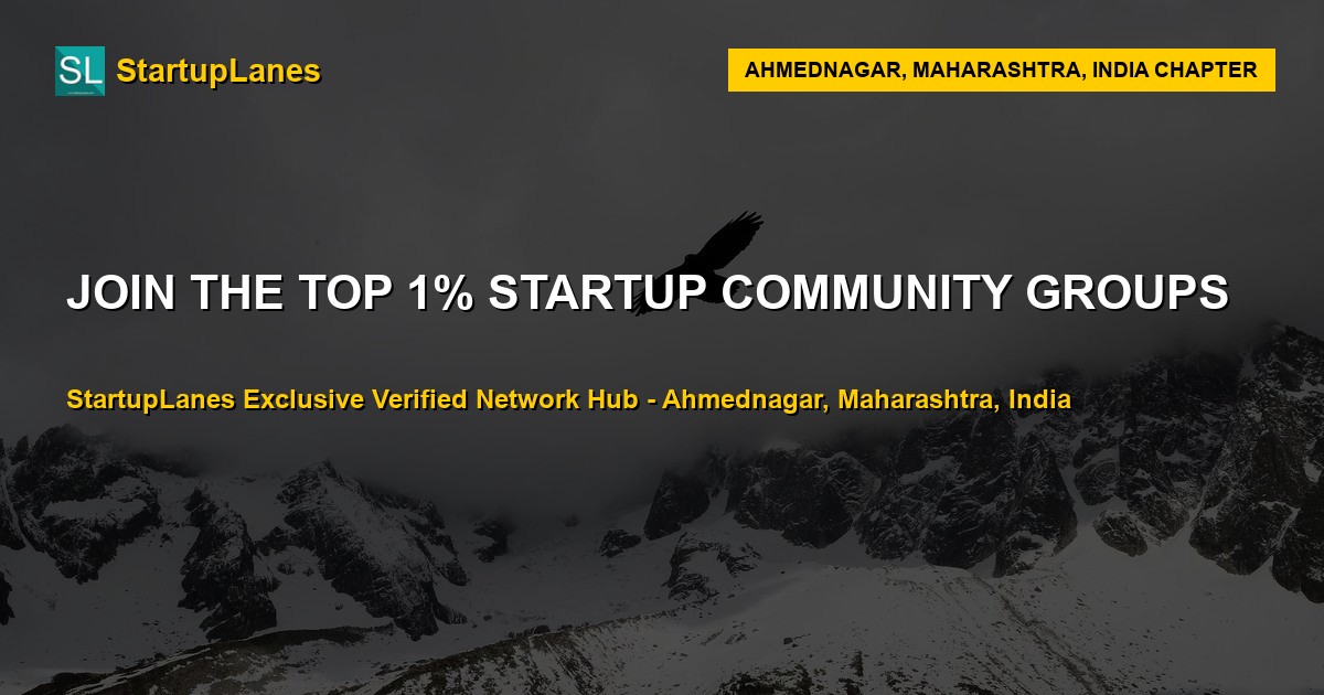 Startup WhatsApp Groups in Ahmednagar